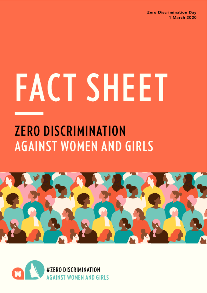 Fact sheet. Zero Discrimination Against Women and Girls